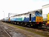 Direct Rail Services 47828 at Crewe Gresty Bridge on November 23 2012. RICHARD CLINNICK.