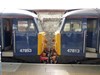 Direct Rail Services 47853 Rail Express rescues failed DRS 47813 Solent at Norwich on September 13 2014. RICHARD CLINNICK.