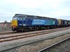 Direct Rail Services 47853 Rail Express at York on February 20 2013. RICHARD CLINNICK.