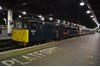 On January 18, Caledonian Sleeper 86101 Sir William A Stanier FRS stands at London Euston with empty coaching stock from Wembley that will form the 2350 to Glasgow Central. RICHARD CLINNICK.