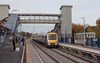 Chiltern Railways 168215 at Bicester Village on October 25, with the 1505 London Marylebone-Oxford Parkway.