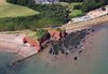 First Great Western train passes Langstone Rock