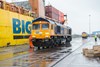 GBRf 66773 has just been unloaded at Newport Docks. In the background is 66708.
