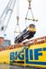 GBRf 66774 is lifted from the Happy Dragon vessel that delivered the final seven Class 66s to the UK.