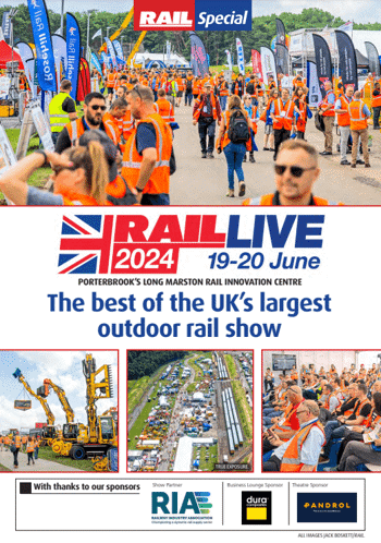Rail Live 2024 supplement cover Rail Live 2024 supplement cover