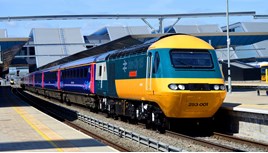 GWR's repainted 'Flying Banana' power car enters traffic