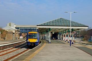 Bridlington is a key location on the route served by the Community Rail Partnership. Northern 170477 waits to leave the Yorkshire seaside town with the 1300 Scarborough to Sheffield service on March 23 2022. PAUL BIGGS.