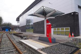 Could a stop like this be coming to somewhere near you? This mock-up is a proof-of-concept design for the planned Coventry VLR system. RAIL PHOTOGRAPHY: PETER PLISNER.