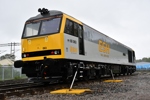 ESHRS 60063 Robert Leech at Longport Down Sidings in two-tone grey livery with the yellow ESH logo on the side. BRAD JOYCE.