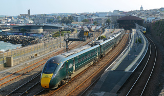 Penzance station with a GWR IET to Exeter. 