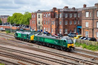 93001 passing Derby. STEVE DONALD/RAIL OPERATIONS GROUP.