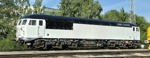 56302 in all-white livery at Colwick being prepared for export to Ghana. ANDY HOLLIS.