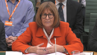 Dame Bernadette Kelly addresses the Public Accounts Committee on December 19 2024 on the subject of HS2 costs. ALAMY.