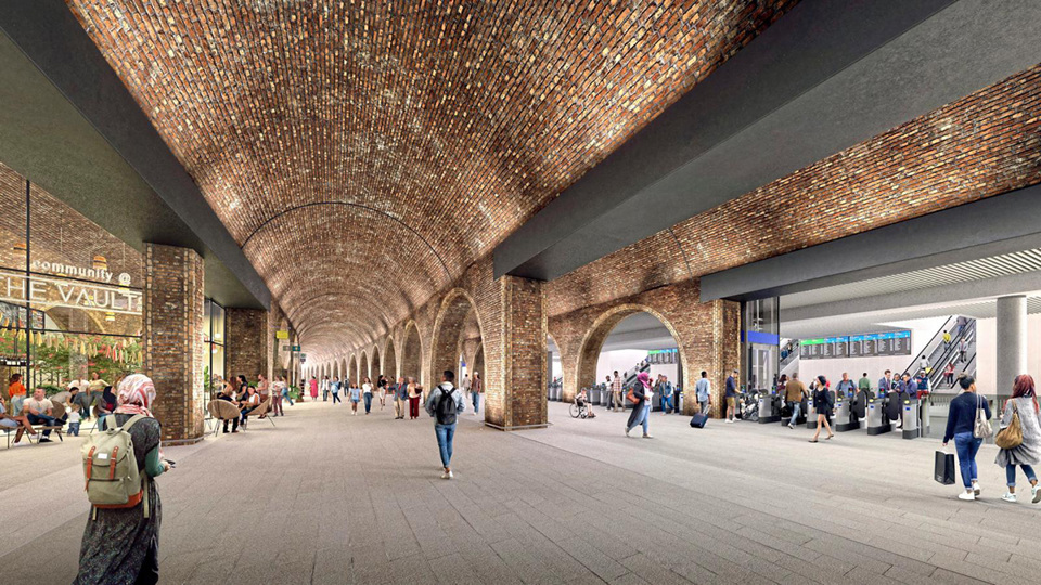Network Rail impression of Waterloo terminus