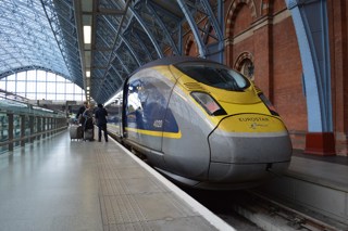 Eurostar 374020 at St Pancras International on June 3. RICHARD CLINNICK.
