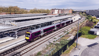 EMR's refurbished 170501 stands at Derby station. EAST MIDLANDS RAILWAY.