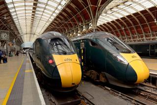 The ORR says Network Rail failed to cope with the effects of increased traffic on its Western and Wales routes. Great Western Railway Class 800s sit at London Paddington on August 29 2023. ALAMY.