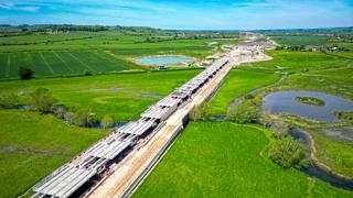HS2 viaduct under construction