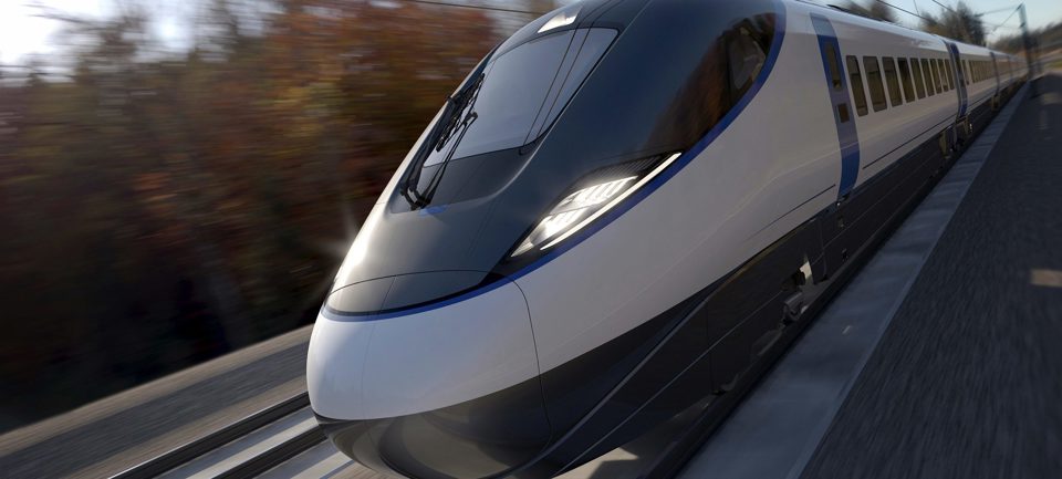 High Speed 2 train visualisation