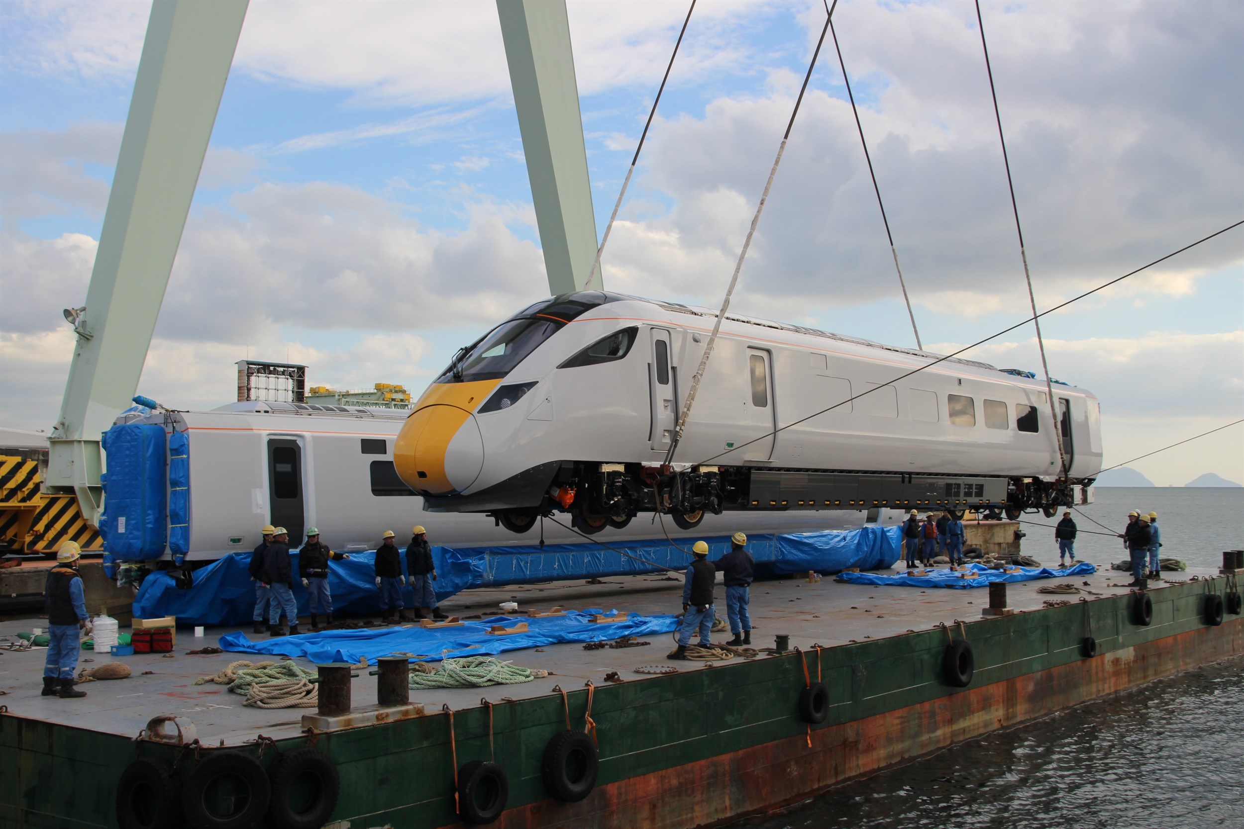 Class 800 leaves Hitachi factory in Japan | Rail magazine