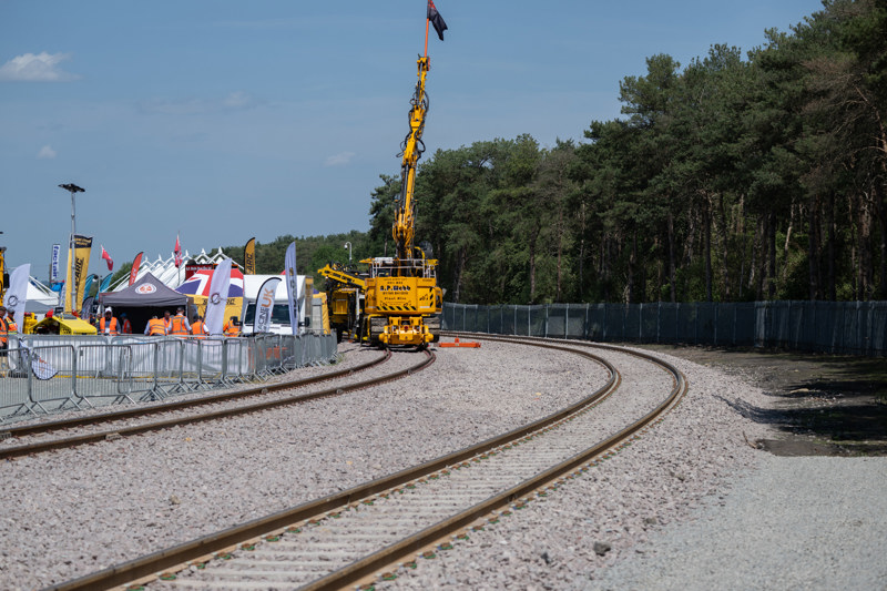Some of the newly relaid rails at Long Marston. JACK BOSKETT/RAIL.