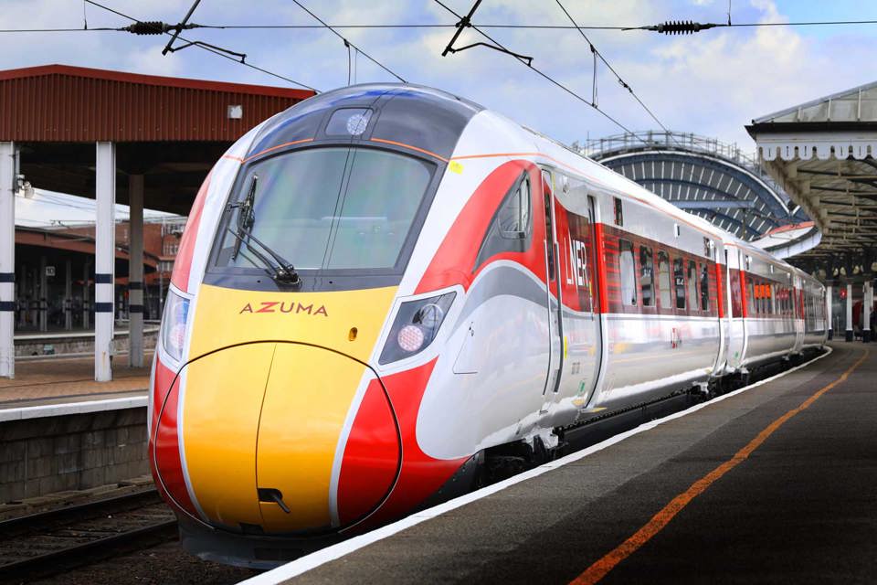 An LNER Azuma at York. LNER.