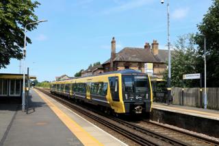 Merseyrail has introduced a new fleet of Class 777 electric multiple units, and Mayor Steve Rotheram also wants more services to improve connections across the Liverpool City Region. Merseyrail 777037 arrives at Blundellsands & Crosby station on July 17 with the 1212 Southport to Hunts Cross service. PAUL BIGGS.