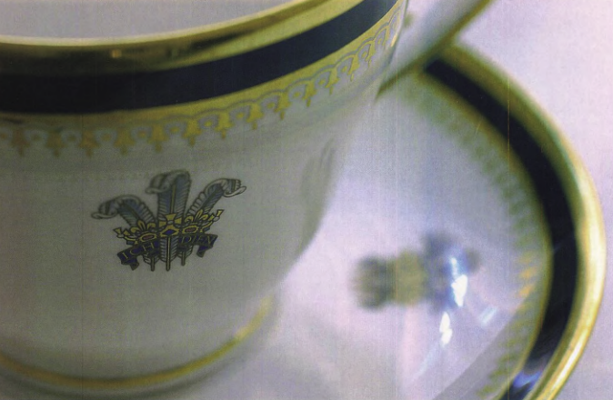 The Prince of Wales's dinner service is simpler than the LNWR's but still stylish and elegant. RAIL.