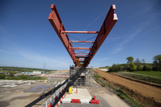 Wendover Viaduct construction May 2024.