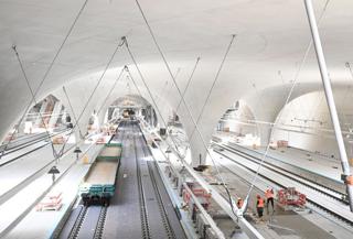 On July 11, construction work continues on the platform hall of the new underground station at Stuttgart. Wolmar says the project has attracted criticism for delays and escalating costs. ALAMY.