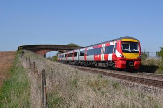 Refurbished and in its new livery, CrossCountry 170101 passes Elford occupation bridge with a Nottingham-Cardiff Central service on April 9. On their Birmingham-Cambridge journey, our Mystery Shopper had to ‘rough it’ on an unrefurbished unit. PAUL KEIGHTLEY.
