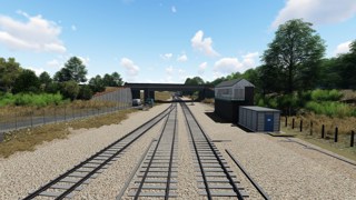 An artist's impression of Great Yarmouth after resignalling and remodelling. NETWORK RAIL.