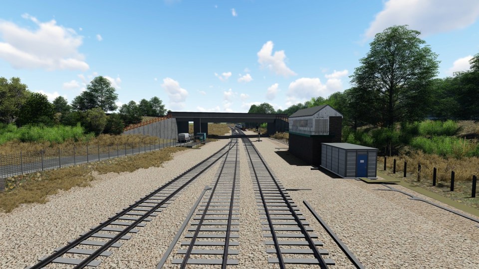 An artist's impression of Great Yarmouth after resignalling and remodelling. NETWORK RAIL.